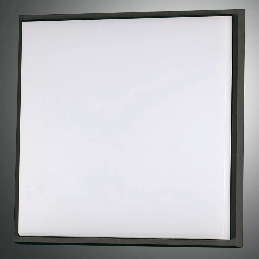 Fabas Luce LED-Deckenleuchte Desdy, 30x30 cm, IP54, schwarz