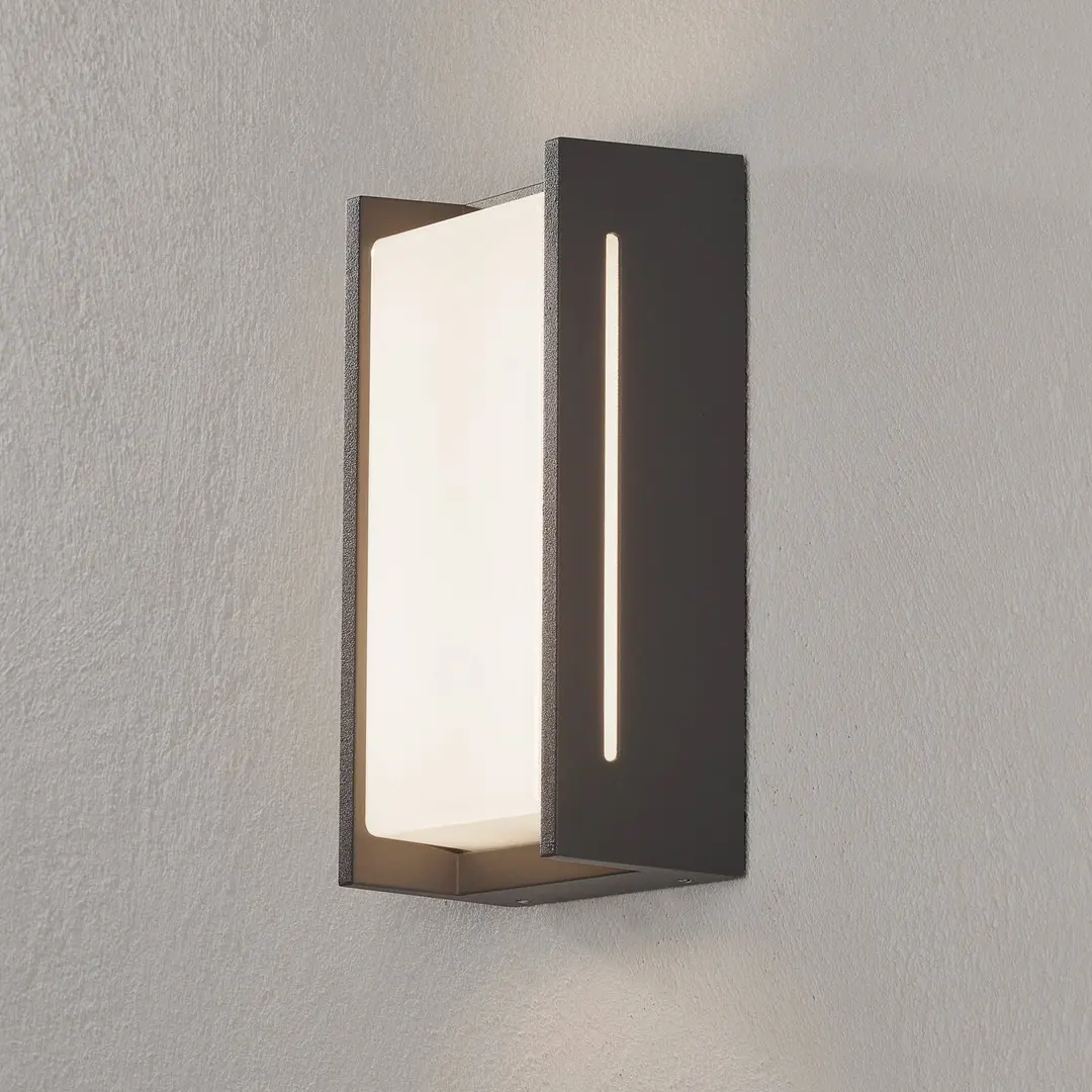 Trio Lighting LED-Außenwandleuchte Indus, anthrazit