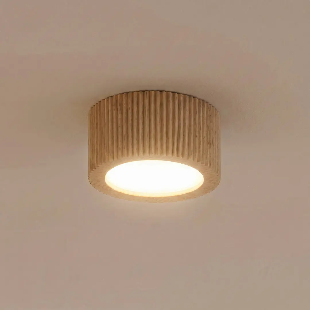TK Lighting Deckenstrahler Eve, 4,5 cm hoch, GX53, Holz