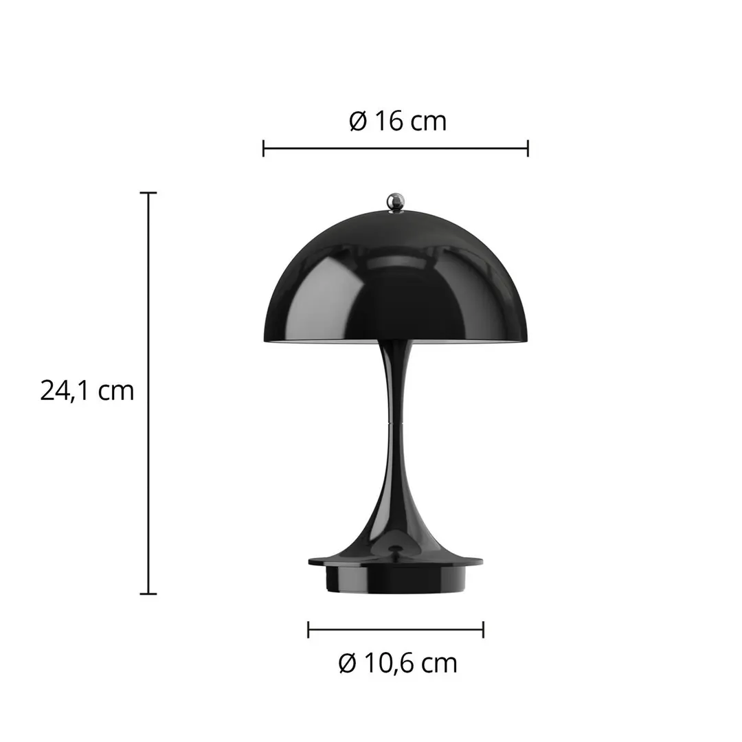 Louis Poulsen Panthella PORTABLE 160 V3, opaque schwarz