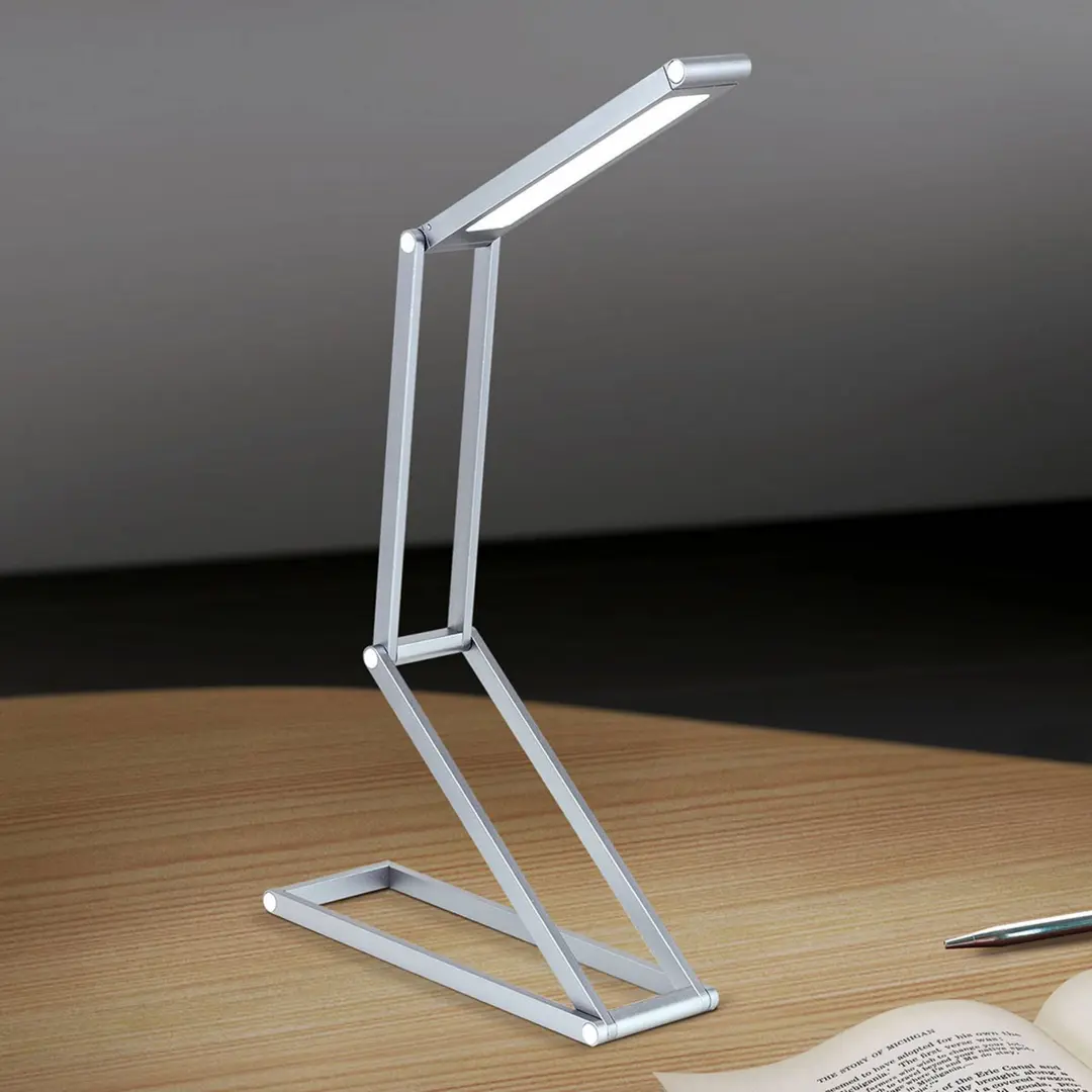 Orion LED-Akkutischleuchte Falto, anthrazit, Alu, verstellbar