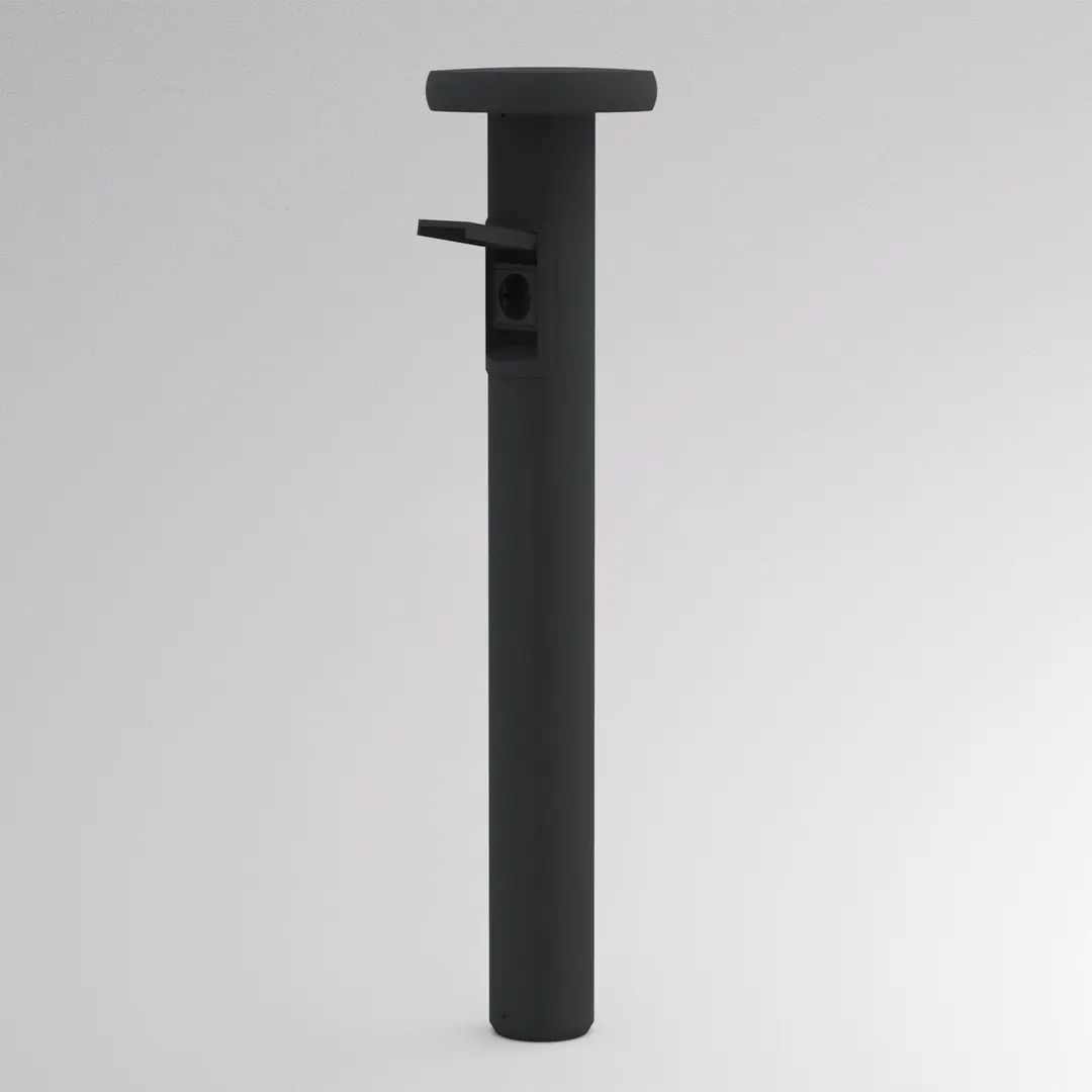 Molto Luce LED-Wegeleuchte CIRC, on/off, Steckdose anthrazit 82 cm IP65