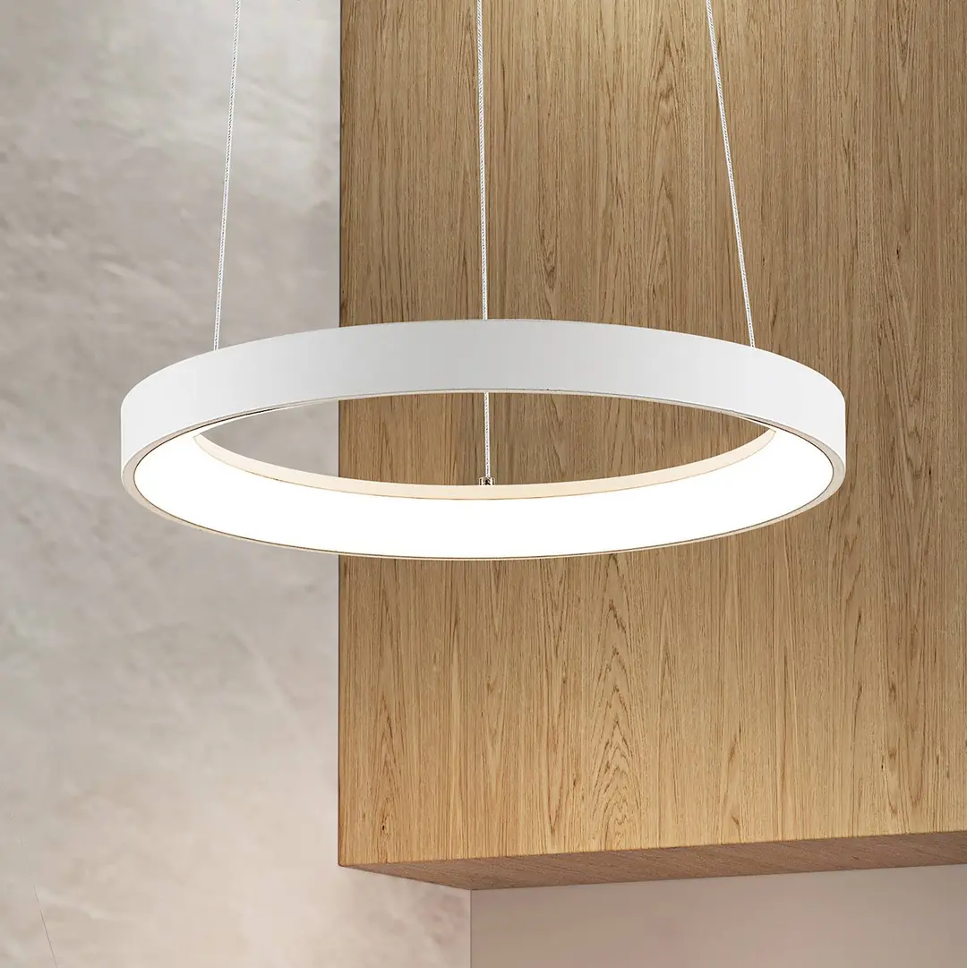 Arcchio LED-Hängeleuchte Vivy, Ø 38 cm, weiß, Metall