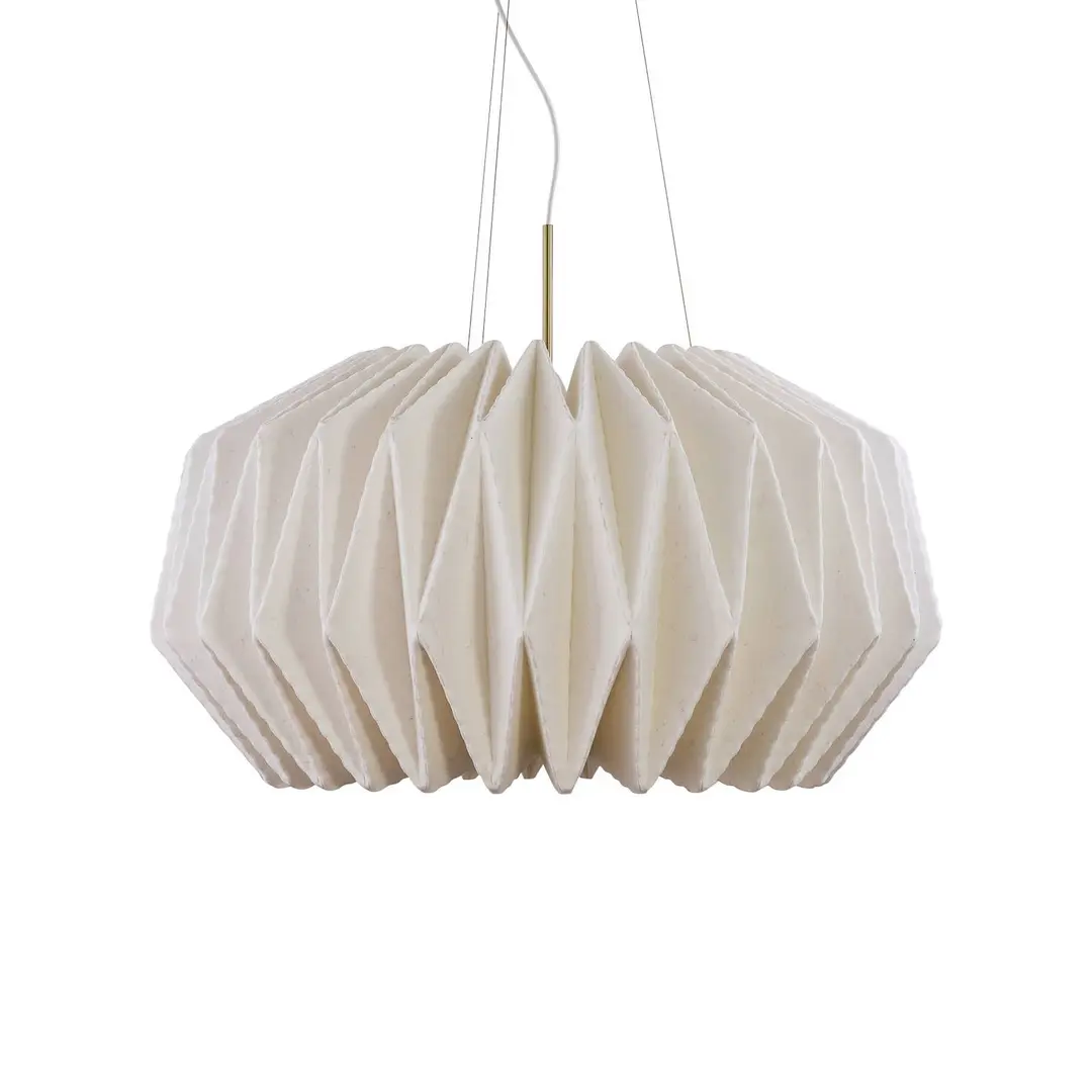 LE KLINT Hängeleuchte Softly Pleated I, Ø 94 cm, weiß, Filz