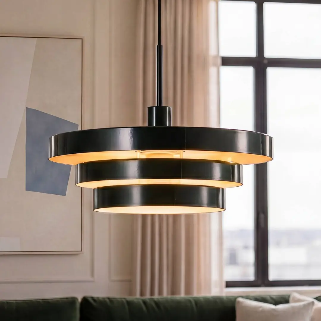 OSRAM Hängeleuchte Decor Layer, dunkelgrün, Ø 40 cm, Metall