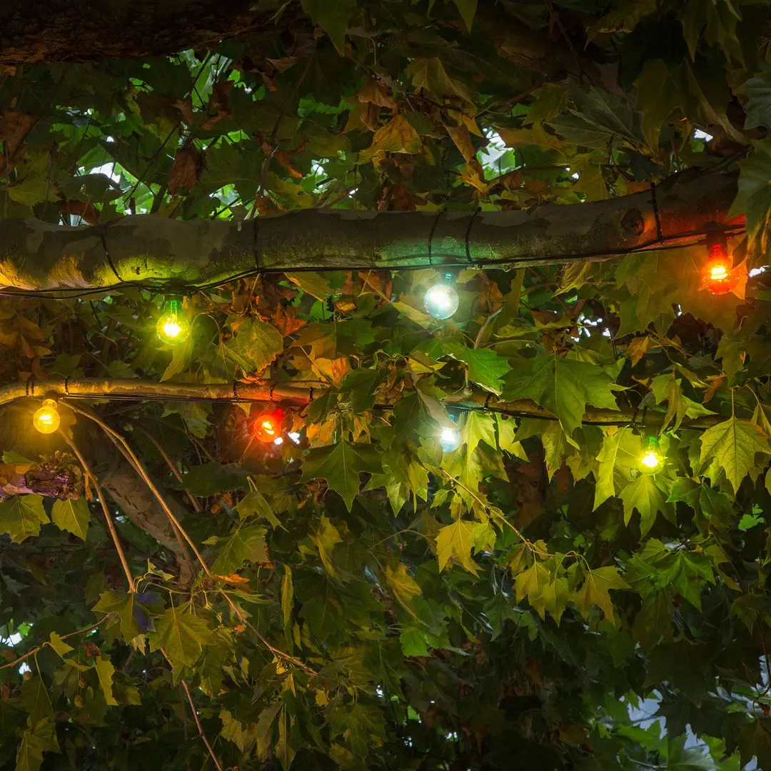 Konstsmide Christmas LED-Lichterkette Biergarten Erweiterung, bunt