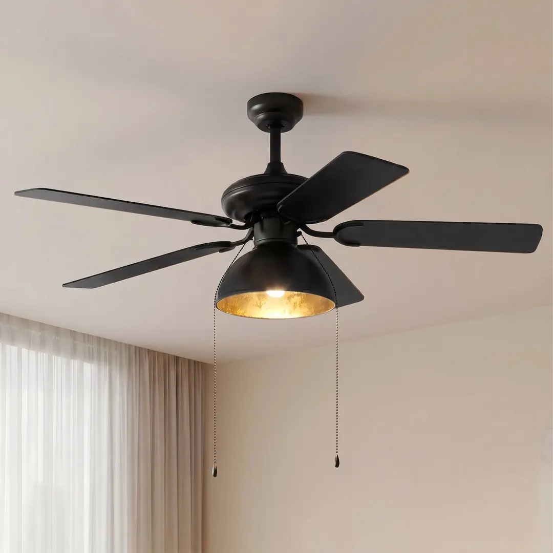 Lucande Deckenventilator mit Licht Shamoian, leise, Ø 130 cm