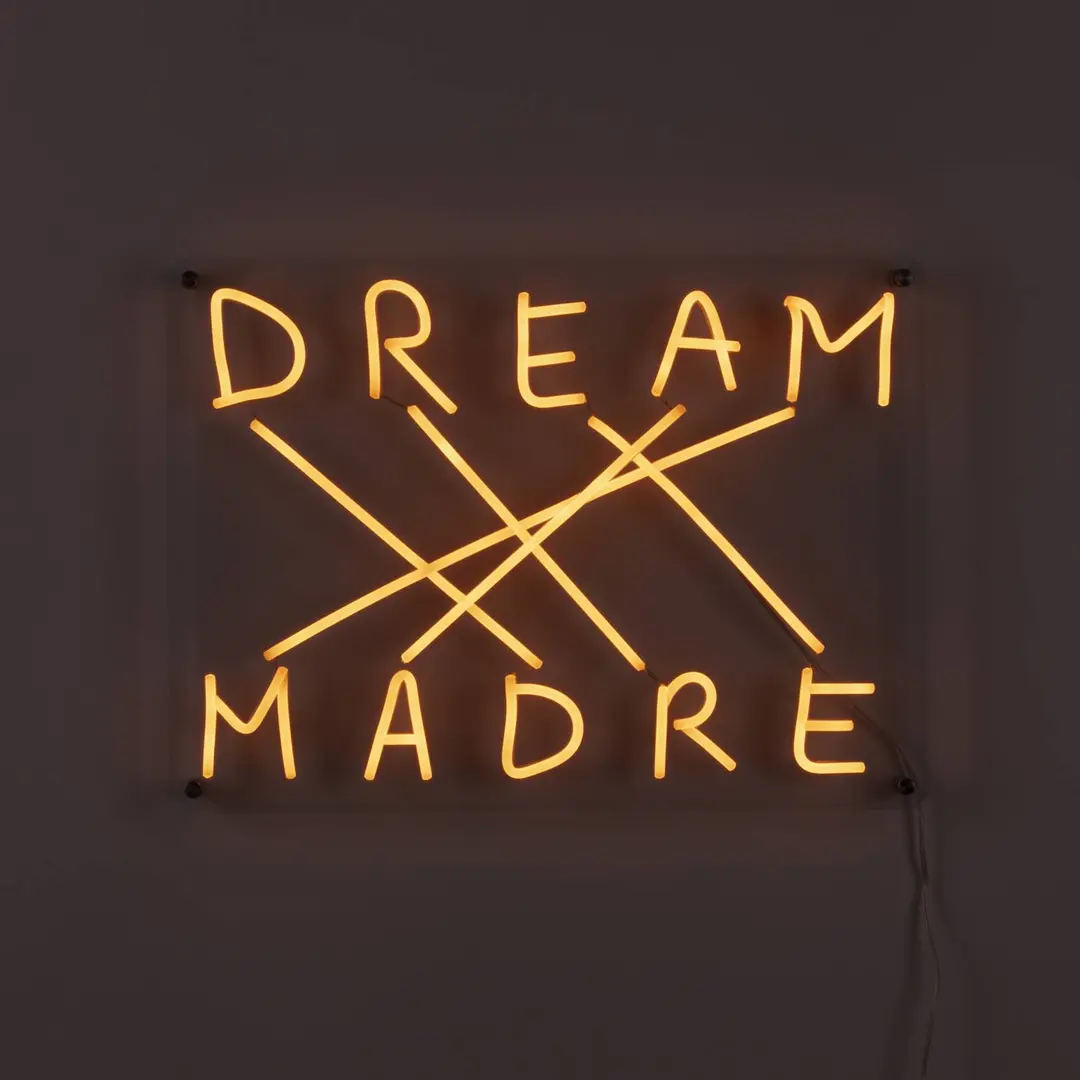 SELETTI Dream-Madre LED-Deko-Wandleuchte, gelb