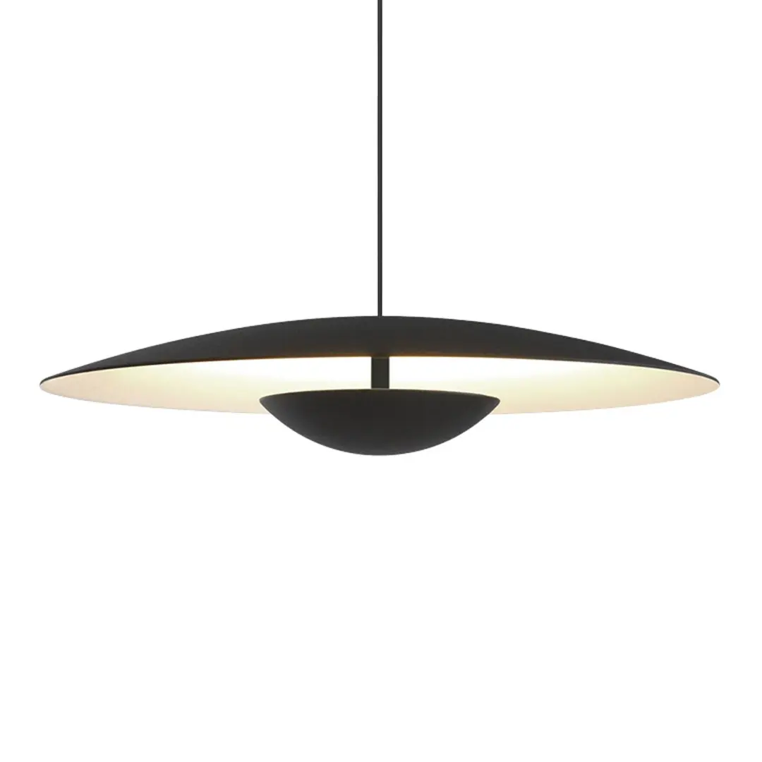 MARSET Ginger LED-Pendelleuchte, Triac Ø32cm schwarz/weiß