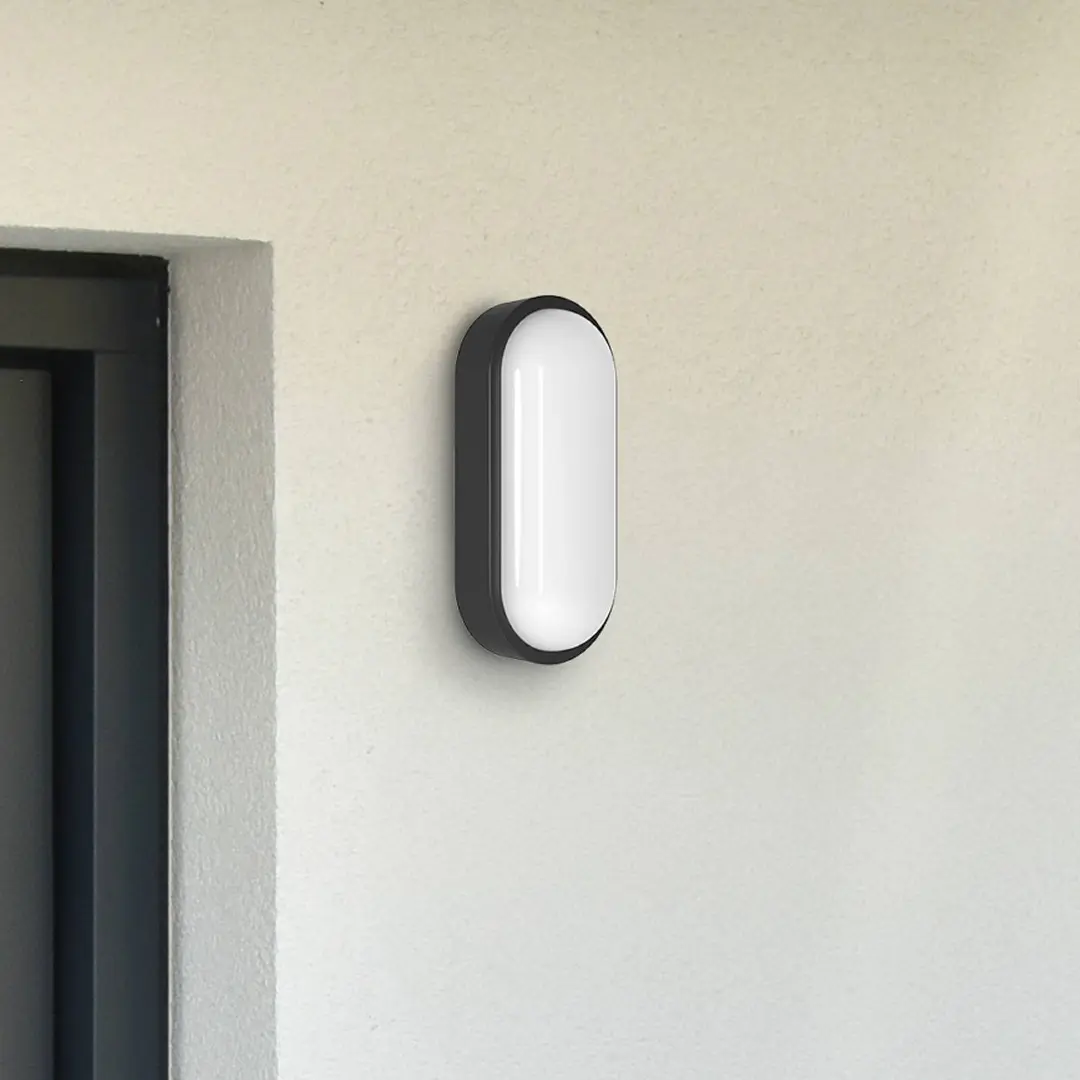 MEGATRON LED-Außenwandlampe Zella Neo XL Sensor schwarz IP54