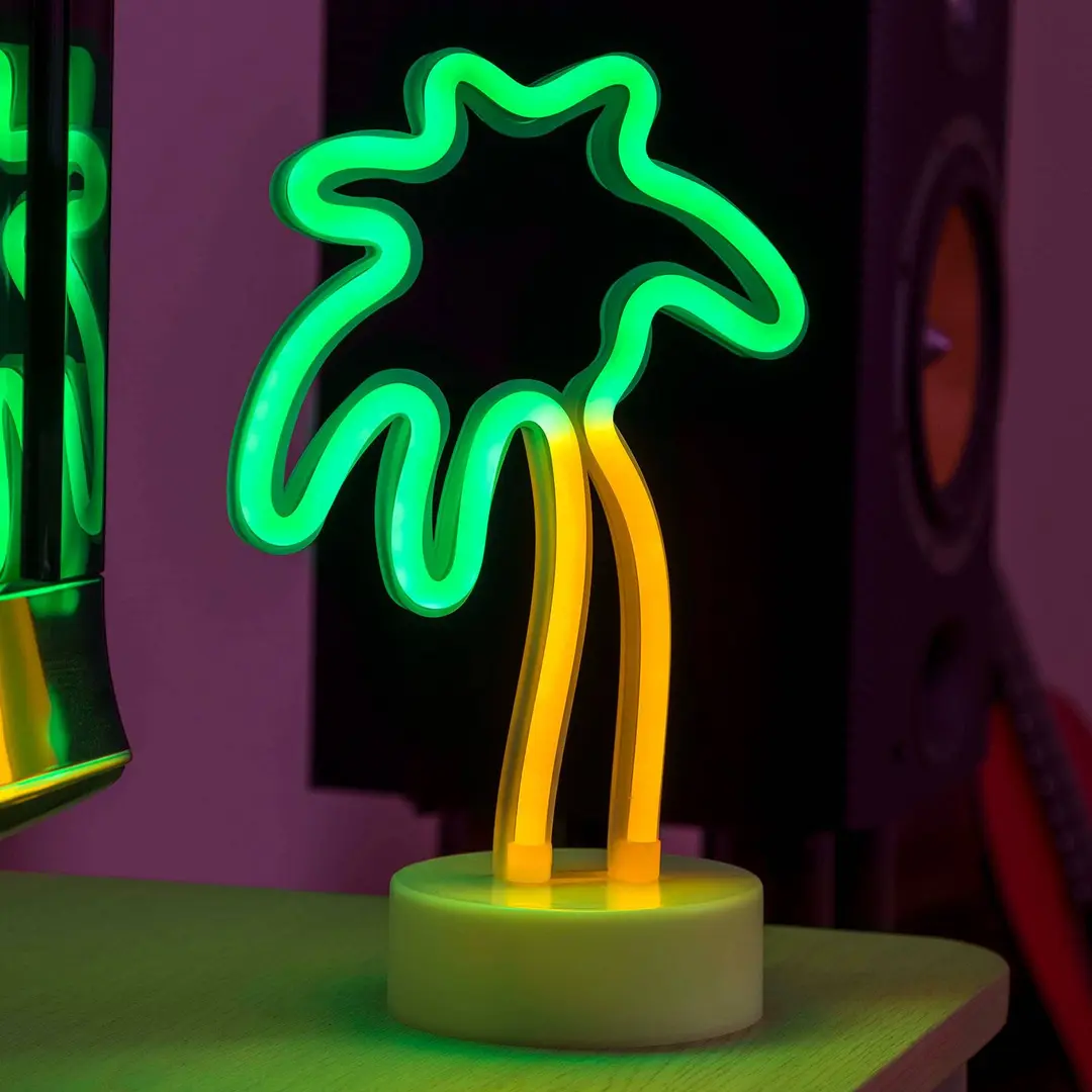 Konstsmide Season LED-Dekorationsleuchte Palme, batteriebetrieben