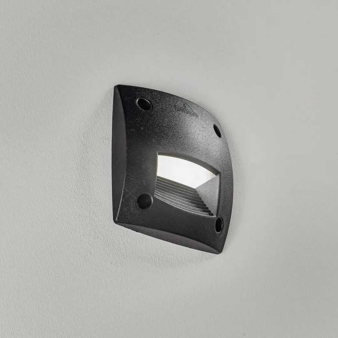 Fumagalli LED-Einbaulampe Leti 100 Square-ST schwarz, CCT