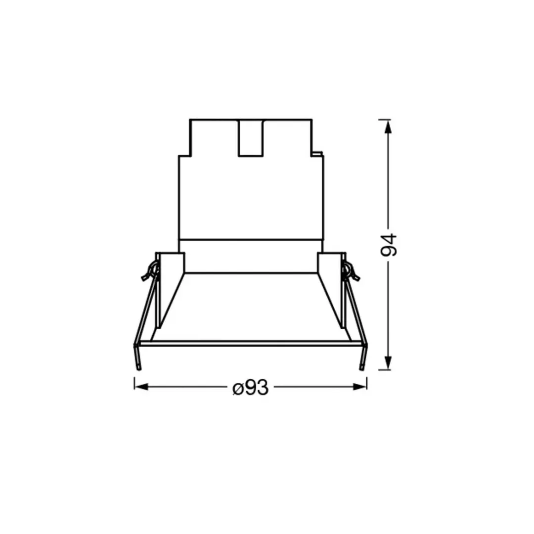 OSRAM LED-Einbauspot TWIST, weiß/weiß, 830, Ø 9,3 cm, Metall