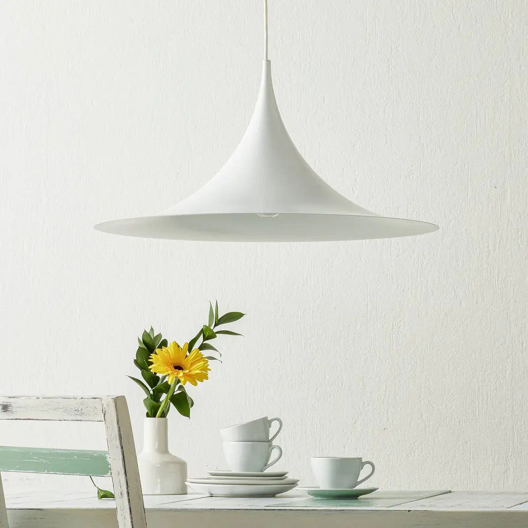 GUBI Hängeleuchte Semi, Ø 60 cm, weiß
