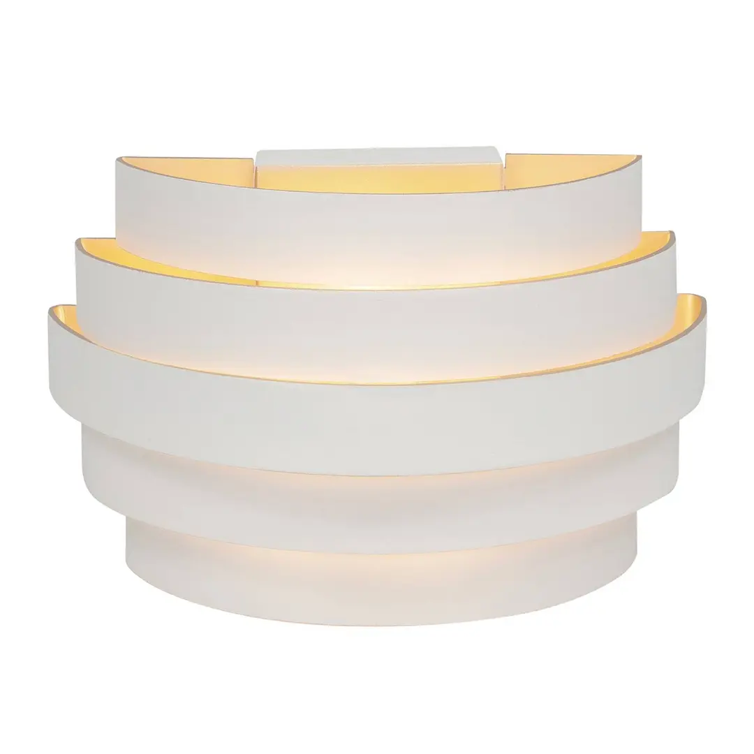 Highlight Wandleuchte Scudo, weiß, Breite 20 cm, Aluminium, G9