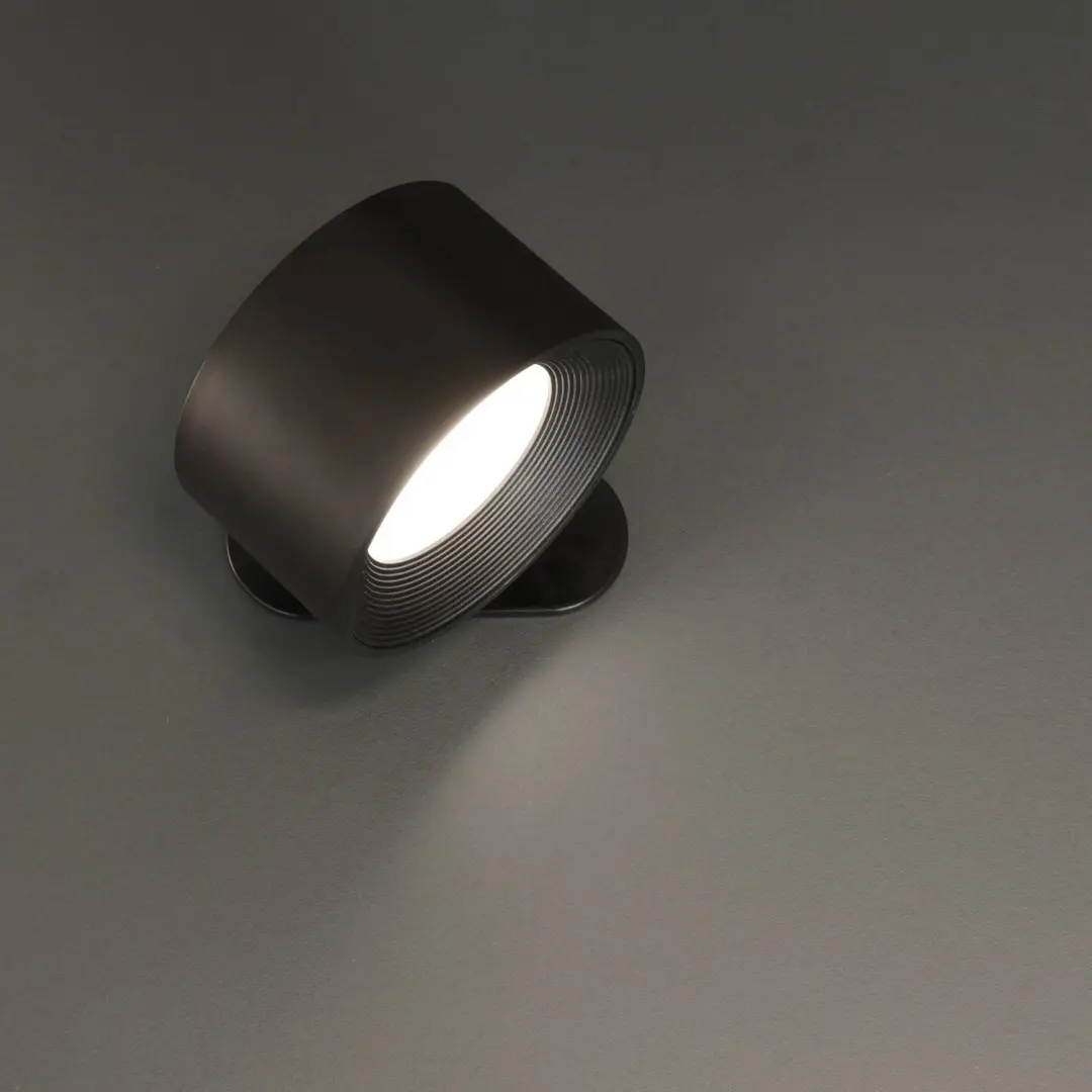 FH Lighting LED-Akku-Wandleuchte Magnetic, CCT, mit Magnet – sandSchwarz