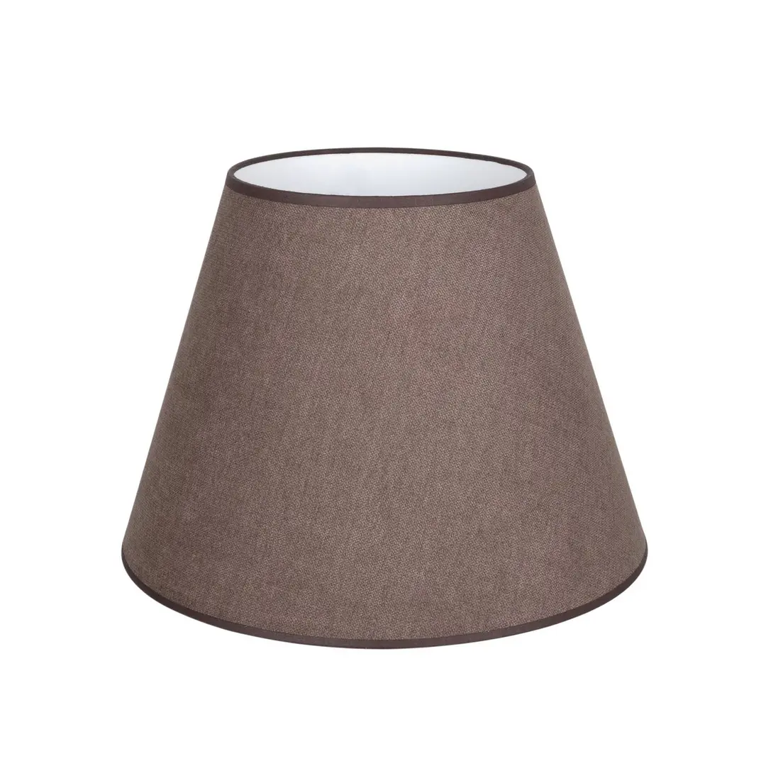 Duolla Lampenschirm Cone, braun, Höhe 30 cm, Textil