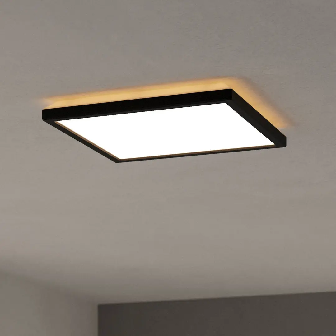 EGLO connect LED-Deckenlampe Rovito-Z, schwarz, 29 x 29 cm