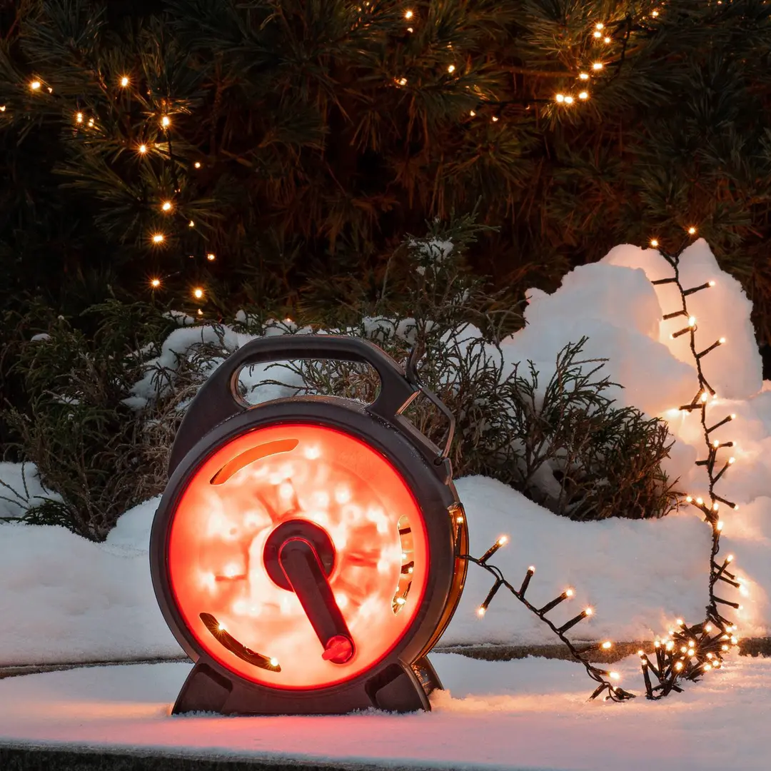 Konstsmide Christmas LED-Lichterkette Compact bernstein 1200LEDs 26,38m