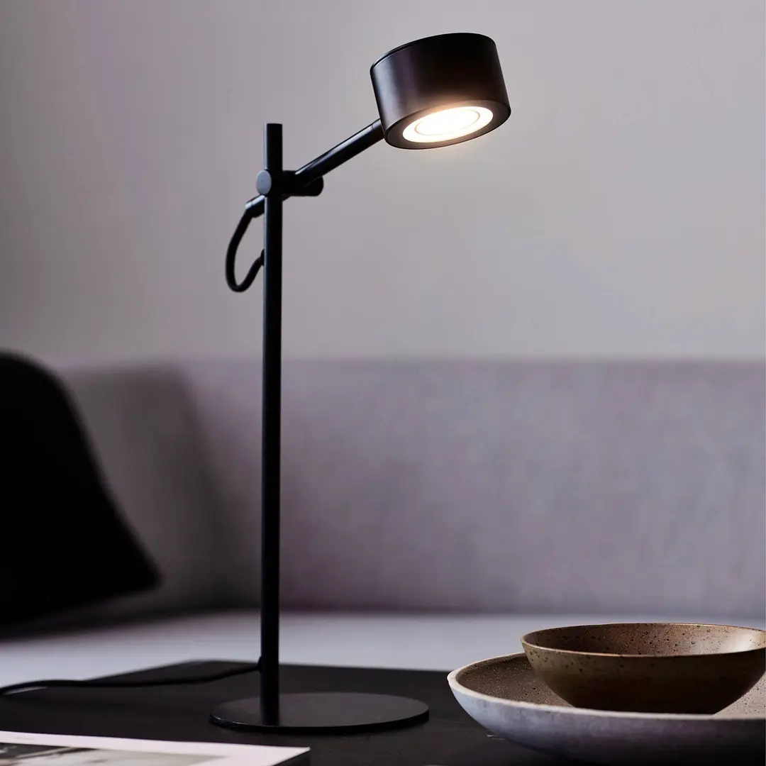 Nordlux LED-Tischleuchte Clyde, Dimmer integriert