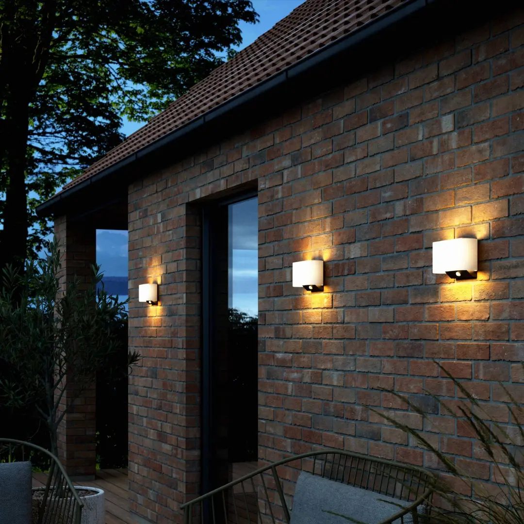 Nordlux LED-Solar-Außenwandleuchte Piola, Kunststoff, Sensor