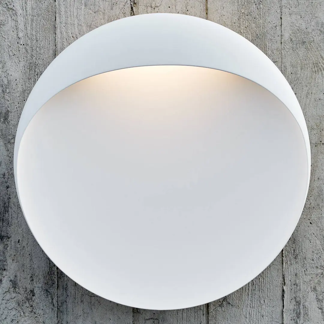 Louis Poulsen LED-Wandleuchte Flindt, weiß, 3.000 K, Ø 40 cm