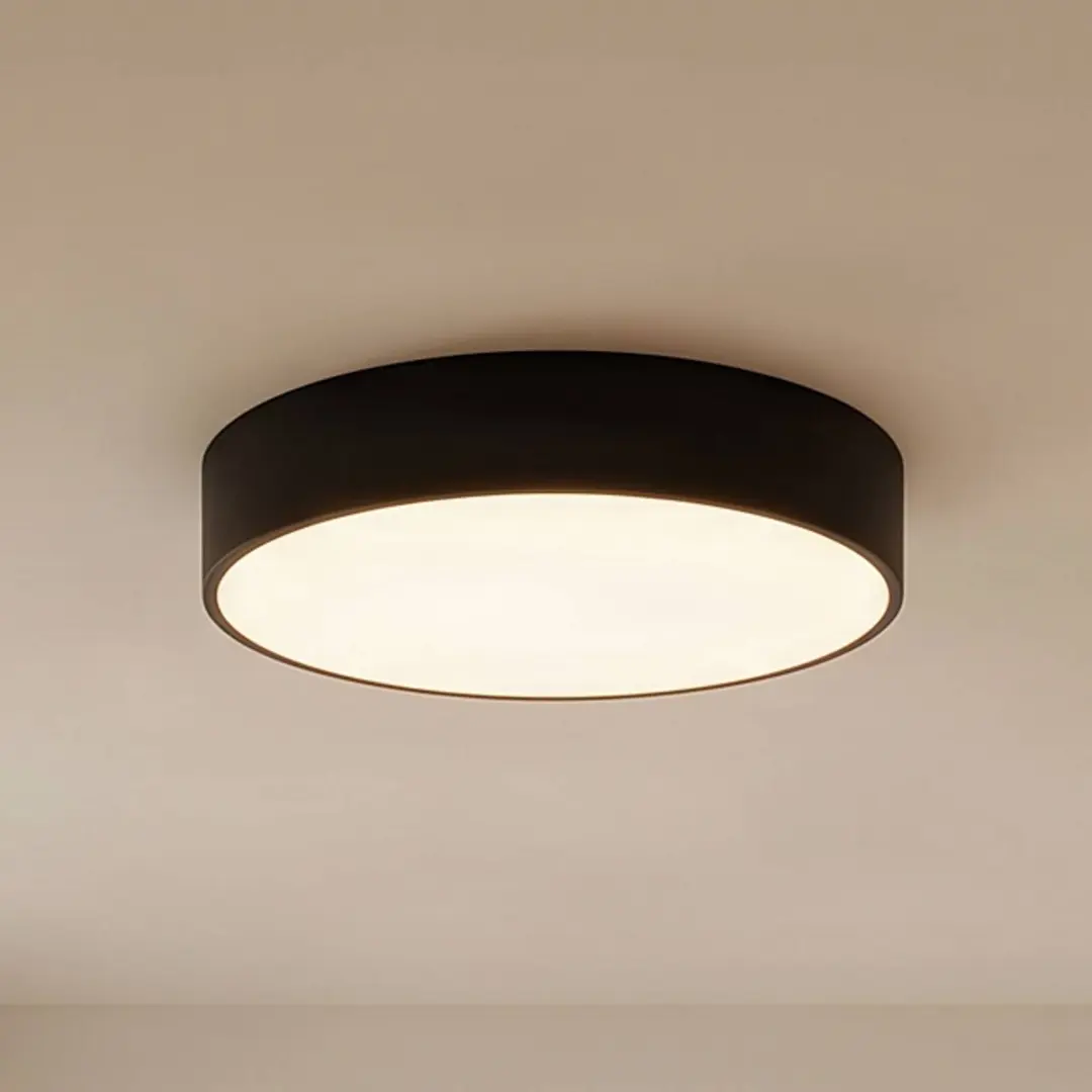 TEMAR LIGHTING Deckenlampe Cleo 400, schwarz, Sensor, IP20, Ø 40 cm, Metall