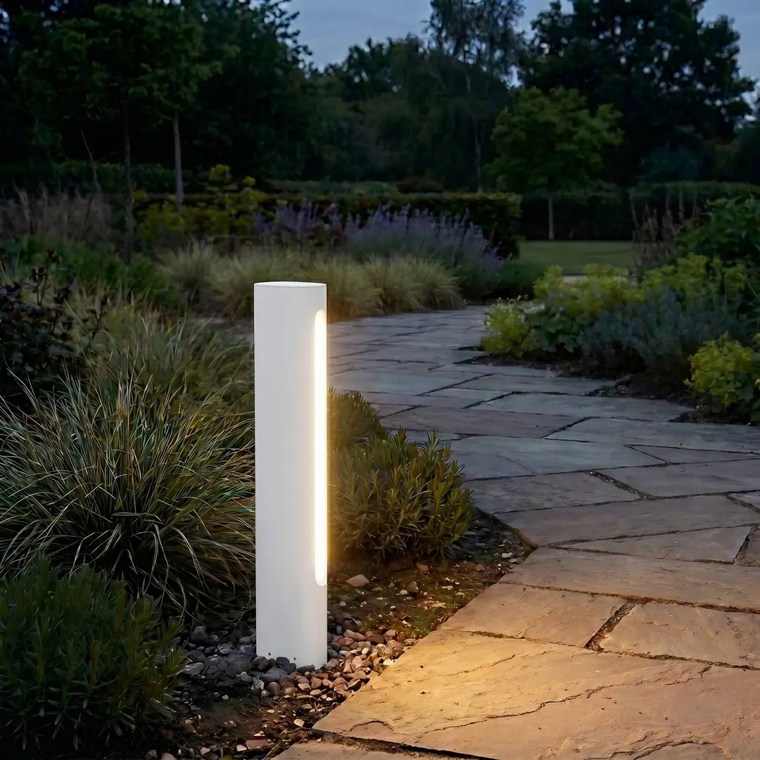 Lucande LED-Wegeleuchte Celiora, Höhe 45 cm, grau, IP65