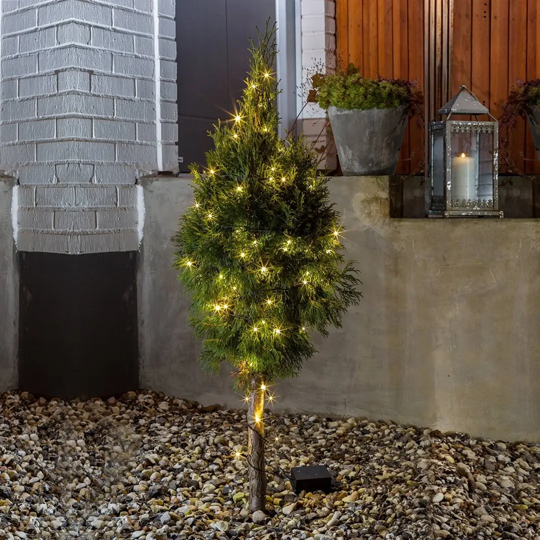Konstsmide Christmas 80-flammige Lichterkette Ole LED m.Dämmerungssen.
