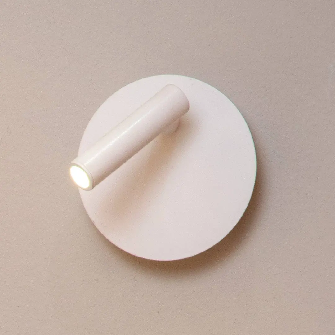 Lucide LED-Akkuwandspot Jolijn, weiß, Ø 10,2 cm, Magnet