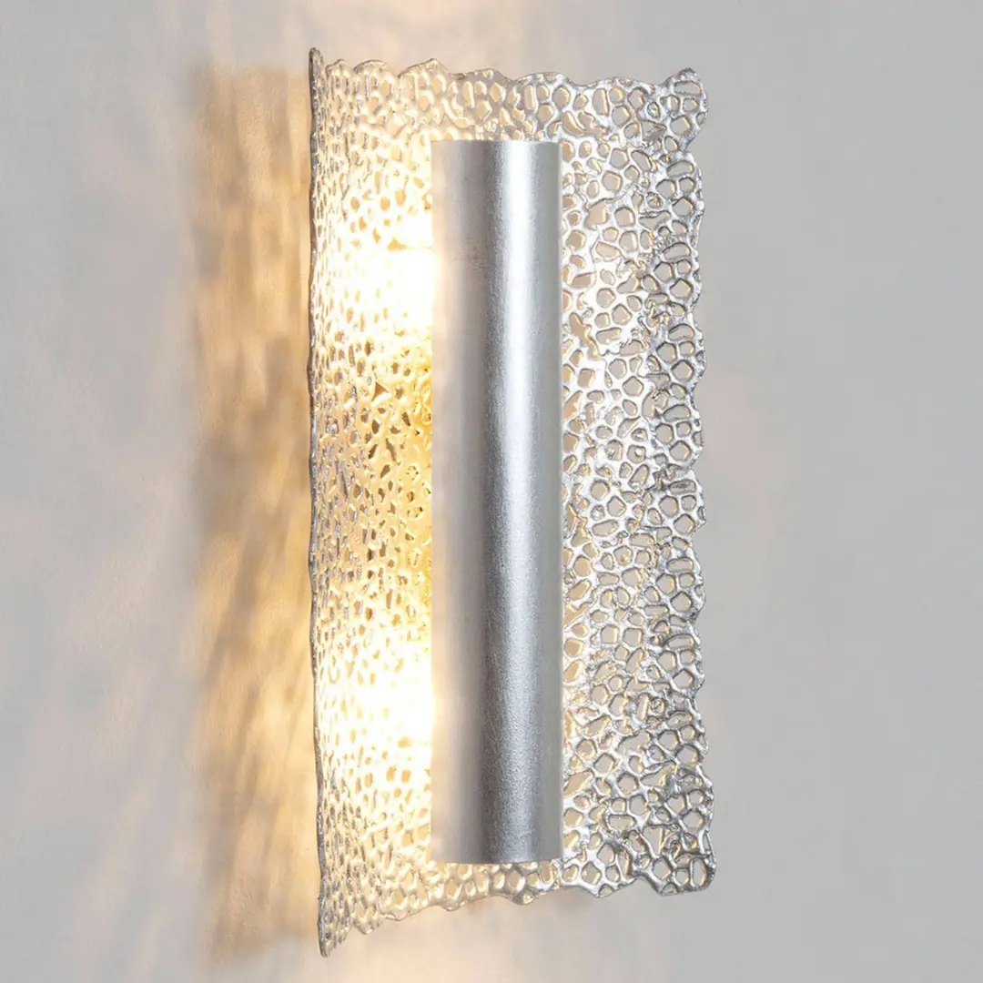 Holländer Wandleuchte Utopistico in Silber und Chrom