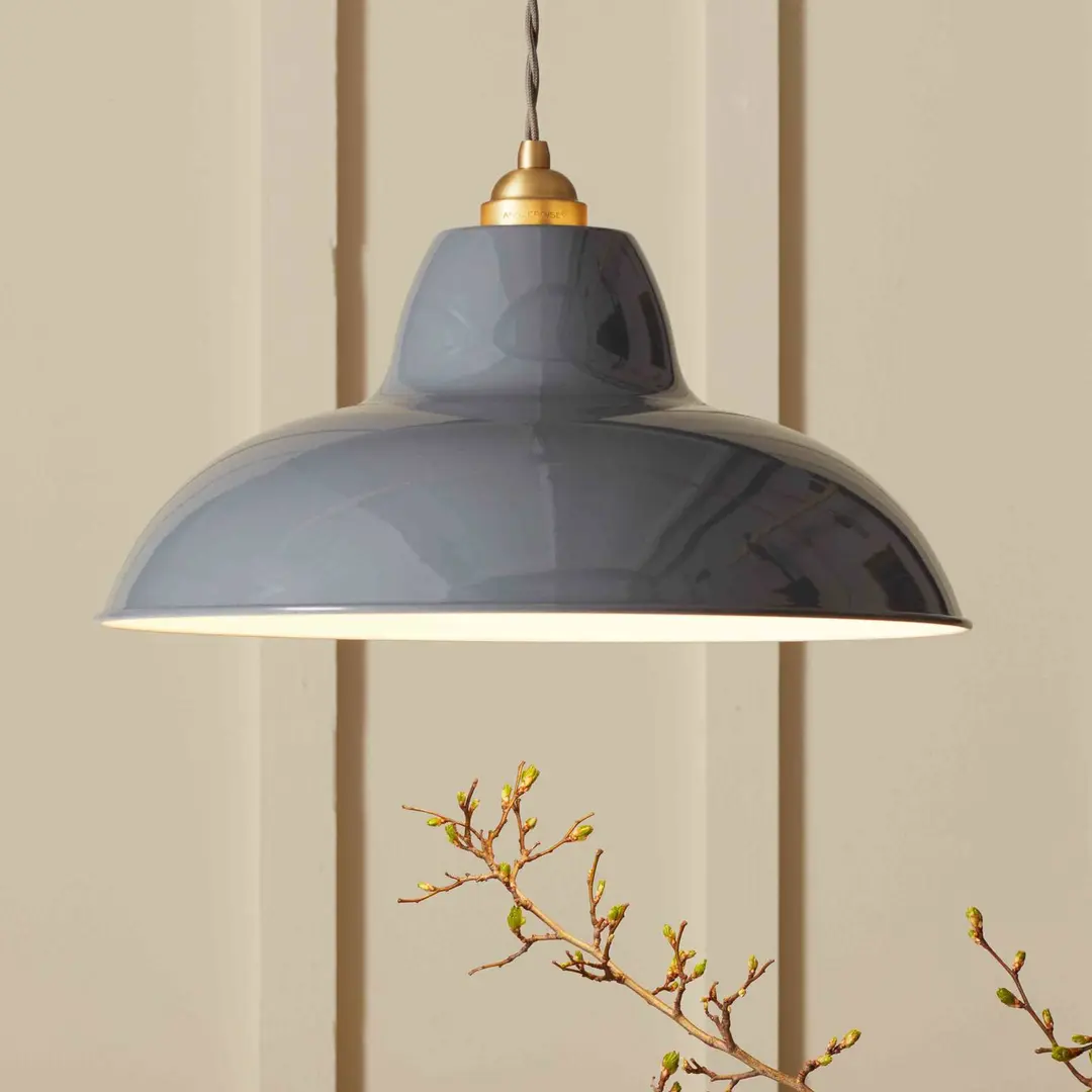 Anglepoise Pendelleuchte Original 1227 Brass Midi Wide, grau
