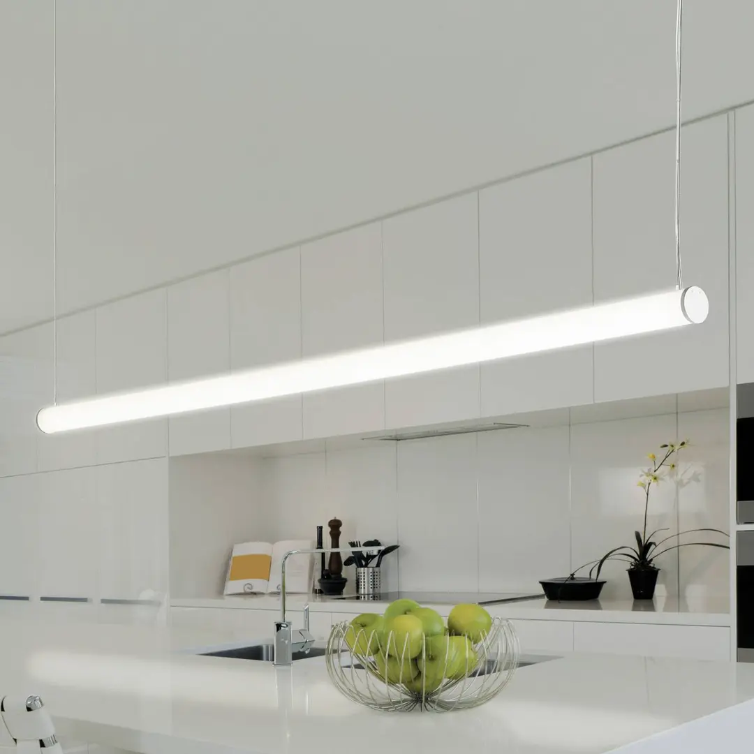 TECNICO by Sforzin LED-Hängeleuchte Pirgos, 200 cm lang, dimmbar, weiß