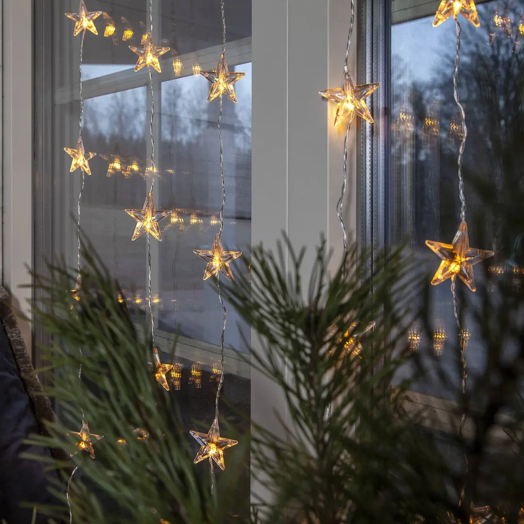 STAR TRADING LED-Lichtervorhang Star Curtain, 30-flammig