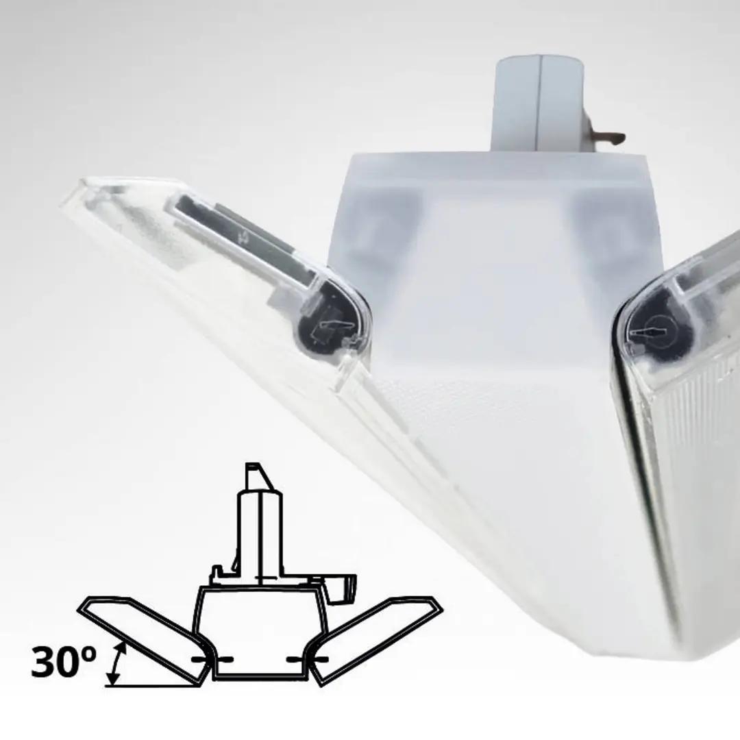 MEGAMAN LED-3-Phasen-Schienenlampe Xavier 4000K weiß 60cm