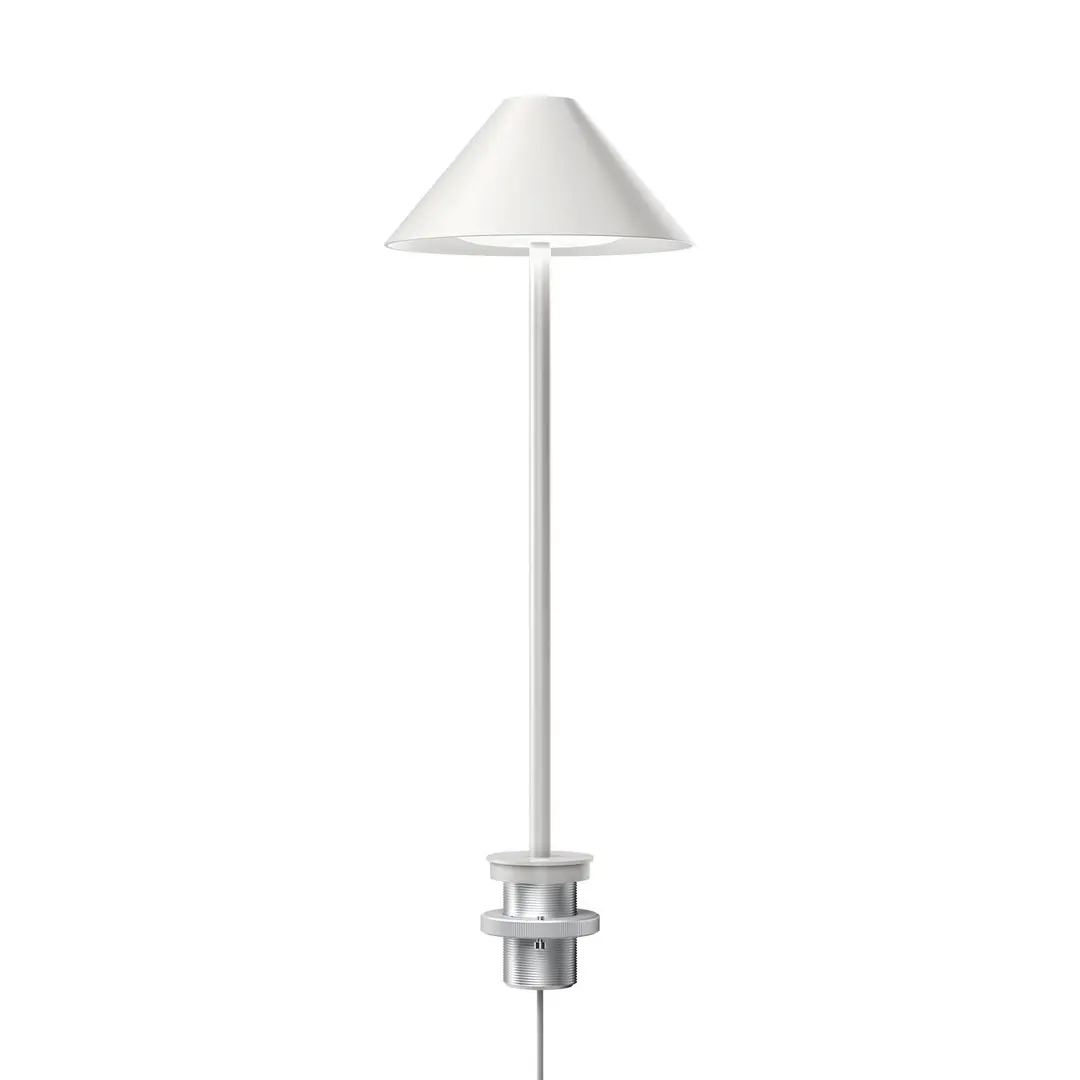 Louis Poulsen LED-Tischleuchte Keglen, weiß, mit Pin, CCT