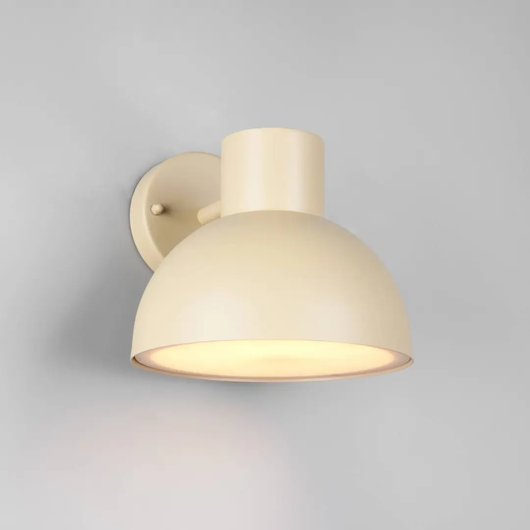 Trio Lighting Außenwandleuchte Elbe, sandbeige, Aluminium-Druckguss, E27