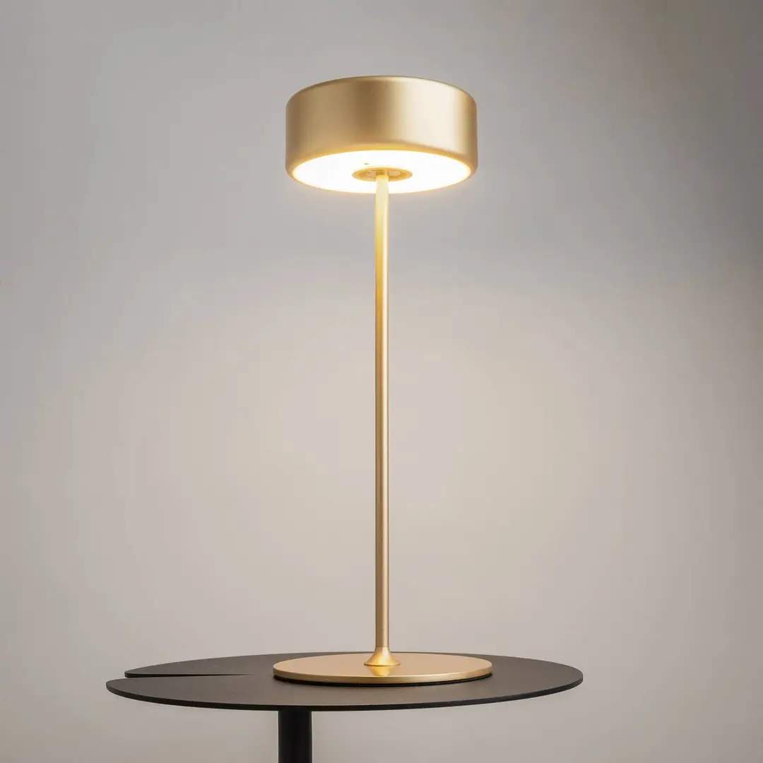 Maytoni LED-Akkutischleuchte AI Collaboration, Alu, gold