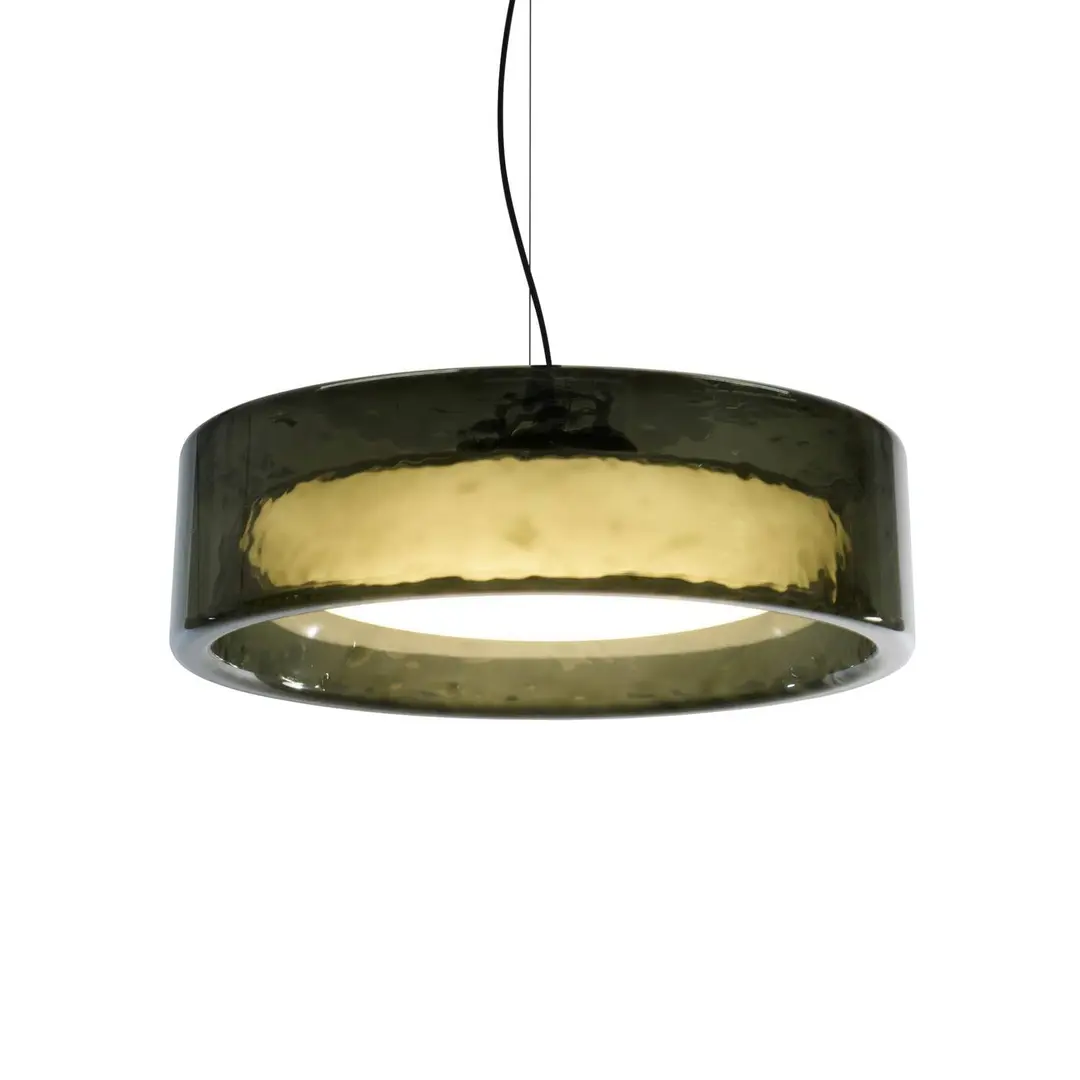 MARSET LED-Hängelampe Ringo, Ø 90 cm, grün TRIAC, Kunststoff