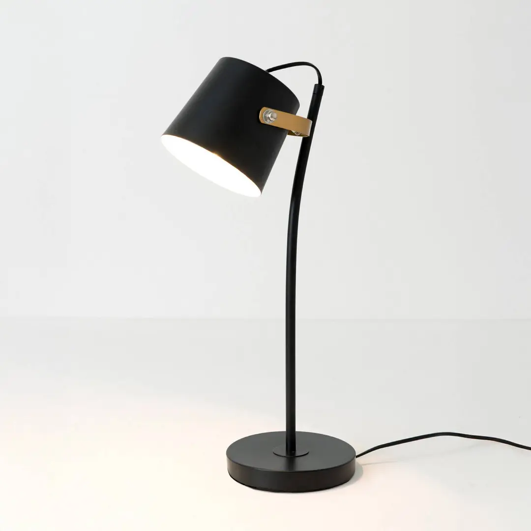 Holländer Tischleuchte ESPERTO, schwarz, Höhe 53 cm, Metall, E27