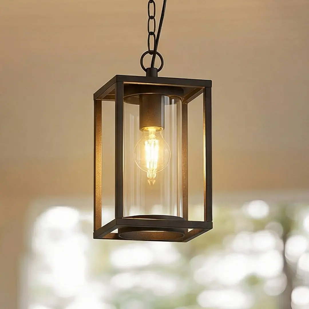 Lucande Außenhängeleuchte Ferda, 25 cm, anthrazit, IP44
