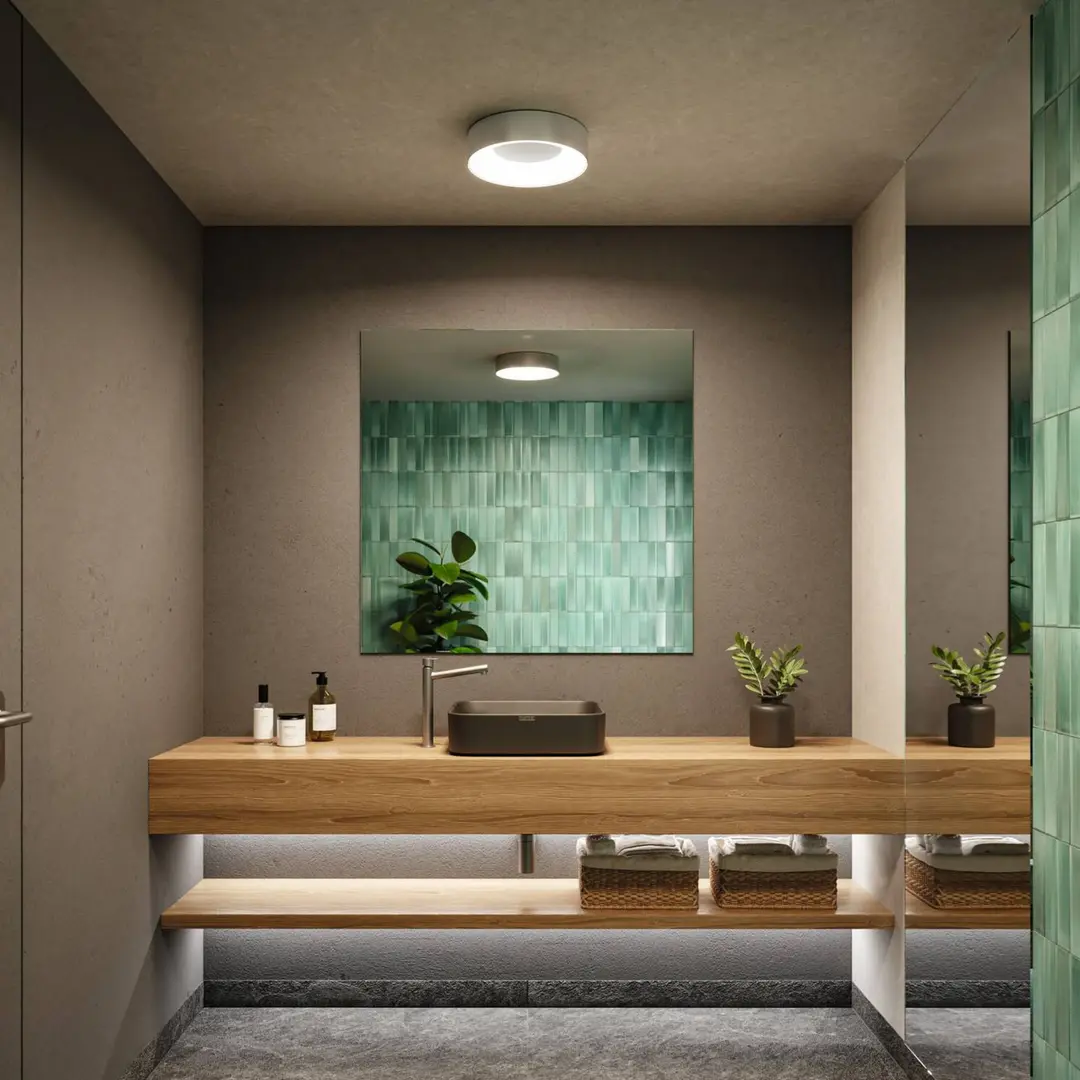 Paulmann HomeSpa Casca LED-Deckenlampe, weiß/Alu, IP44