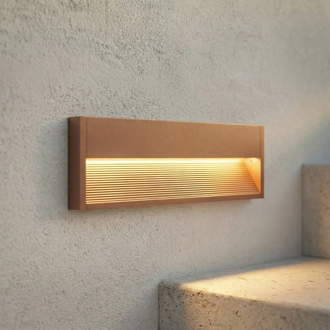 Lucande LED-Außenwandleuchte Trevin, 40 cm, IP65, Aluminium