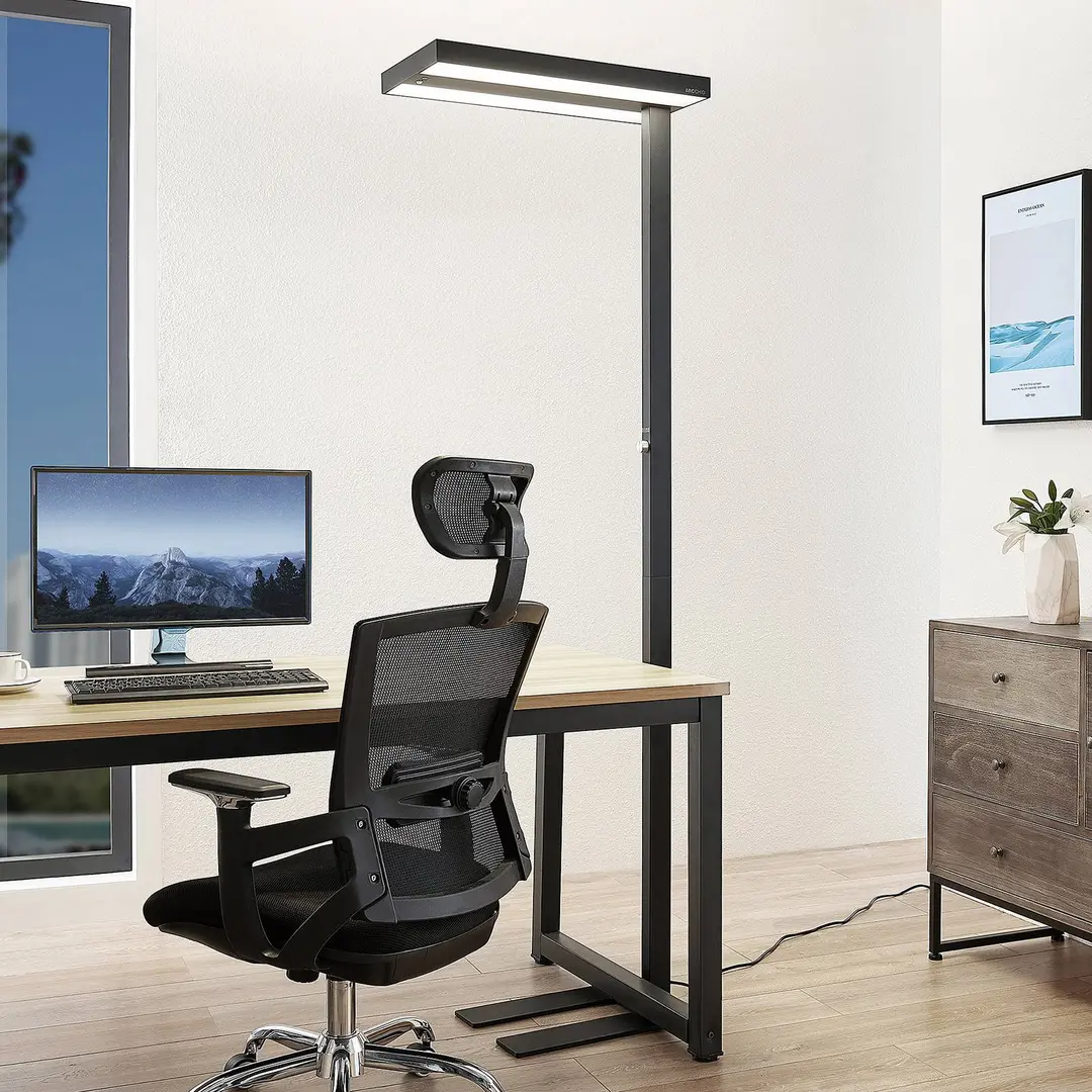 Arcchio LED-Stehleuchte Logan Pro, schwarz, Sensor, dimmbar