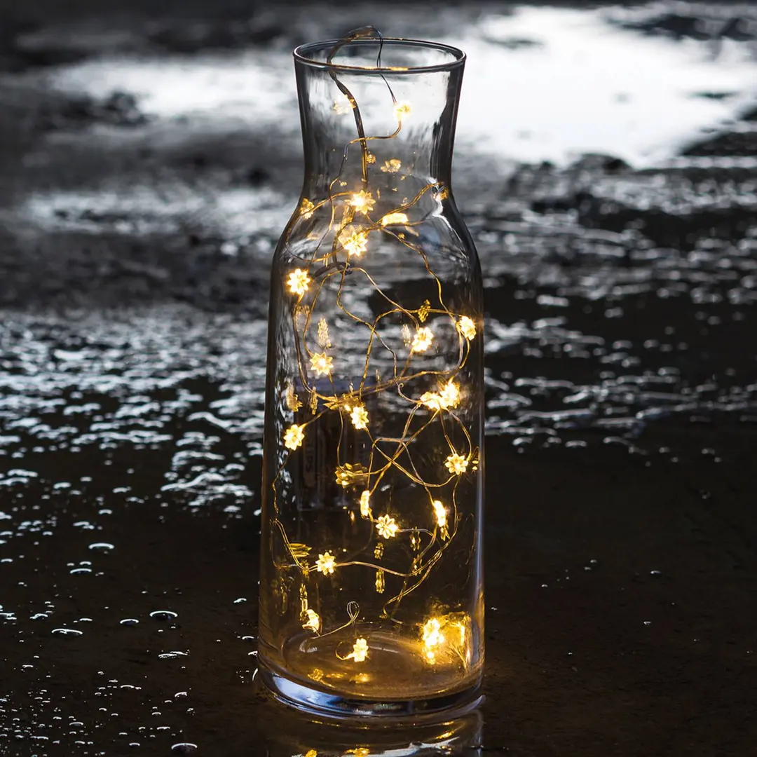 Sirius Helle Blumen-Lichterkette LED Silke 20-flg.