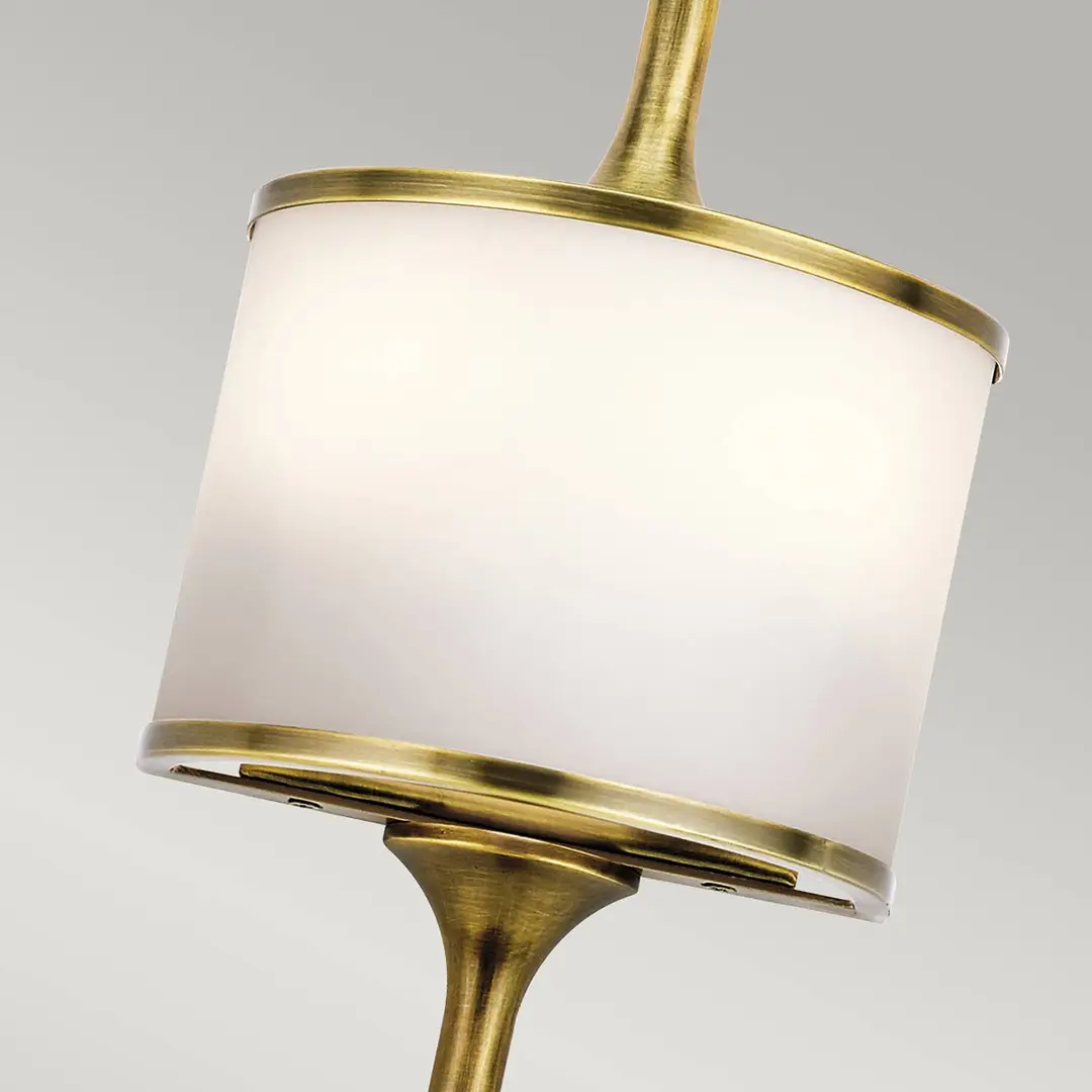 KICHLER LED-Wandlampe Mona IP44 Höhe 55,9cm messing natur