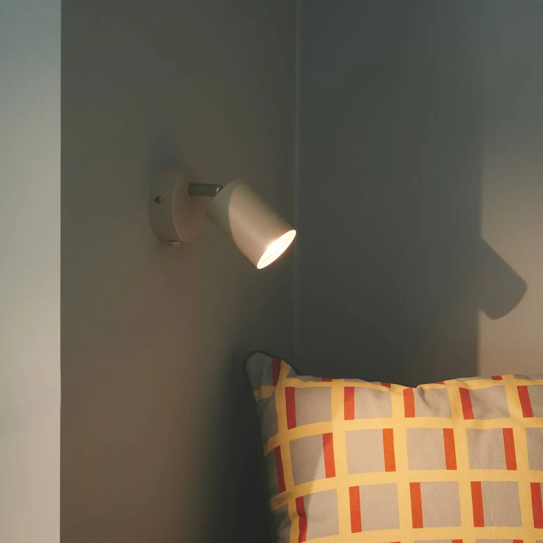 Nordlux Wandstrahler Explore mit Kabel und Stecker, GU10, beige