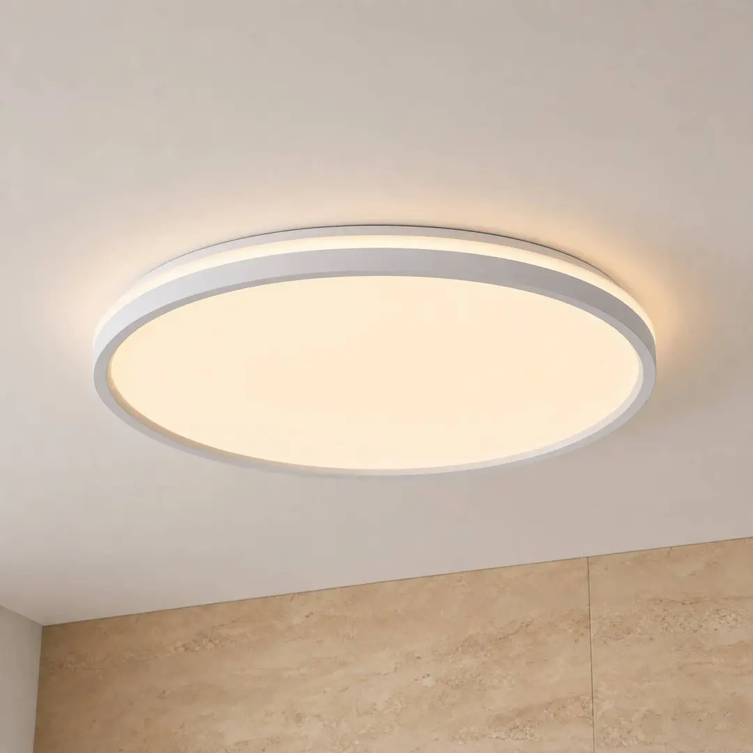 Lindby LED-Deckenleuchte Edmund, weiß, Ø 39 cm, CCT, IP44