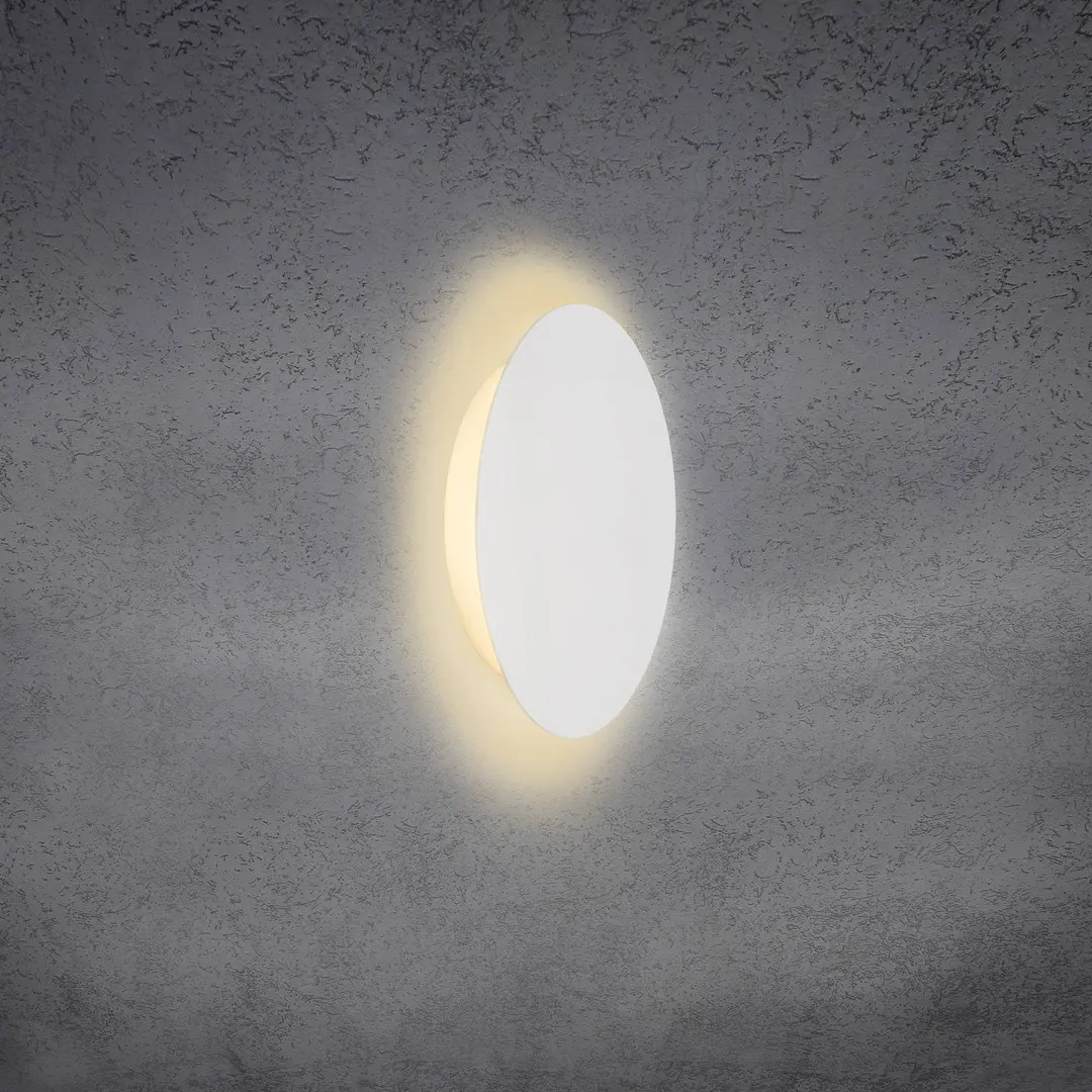 Escale Blade LED-Wandleuchte, weiß matt, Ø 24 cm