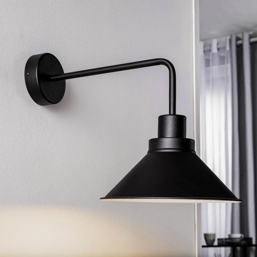 Nowodvorski Lighting Wandleuchte Craft I aus Metall in Schwarz